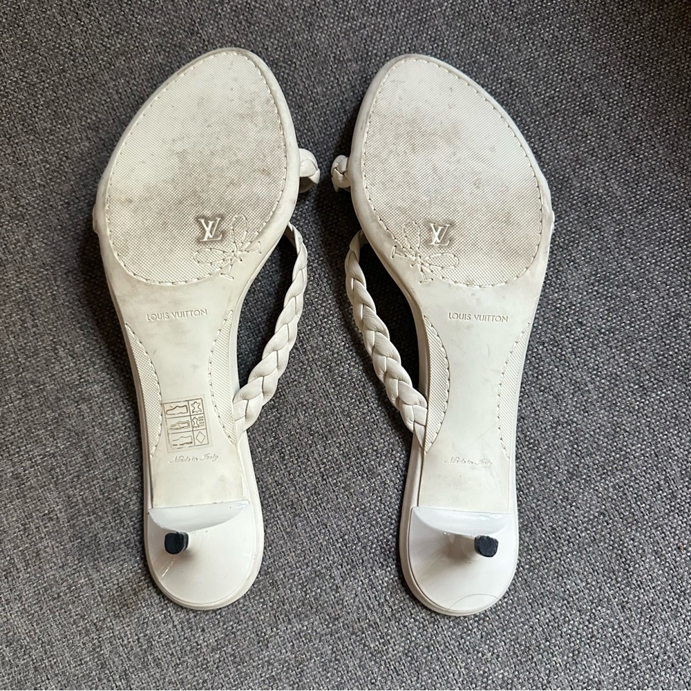 Louis Vuitton Damier flower sandal heels - Picture 4 of 6